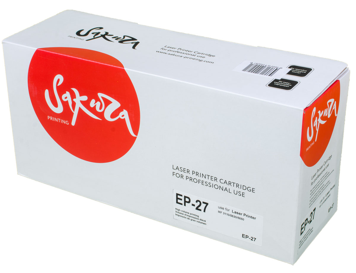 Sakura EP27, Black тонер-картридж для Canon LaserBase MF3110/MF5630/MF5650