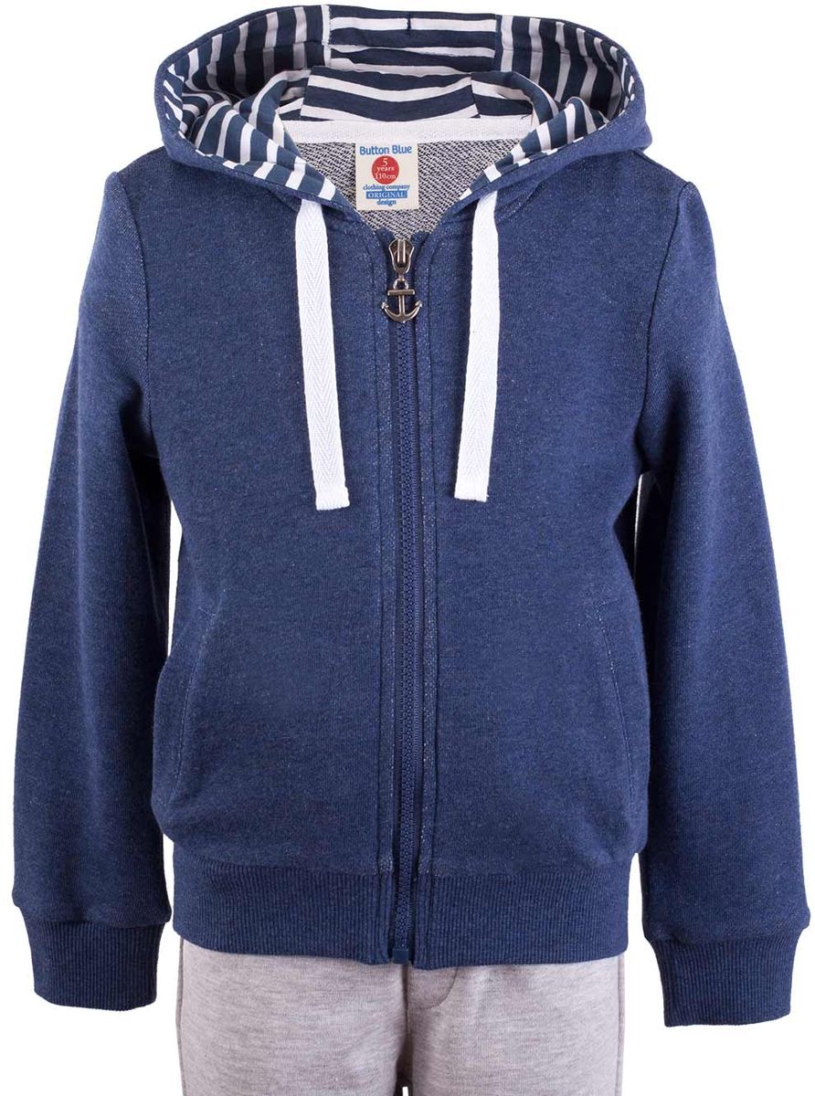 Толстовка детская Button Blue Main, цвет: синий. 117BBUC16021000. Размер 98, 3 года117BBUC16021000 Толстовка детская Button Blue Main, цвет: синий. 117BBUC16021000. Размер 98, 3 года117BBUC16021000Детская толстовка - хит прогулочного и домашнего гардероба. Модная, удобная, практичная, толстовка - отличная вещь на каждый день. Толстовка от Button Blue гарантирует прекрасный внешний вид, комфорт и свободу движений.