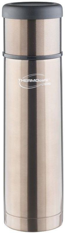 Термос Thermocafe By Thermos, цвет: серый, 0,5 л. EveryNight-50271877 Термос Thermocafe By Thermos, цвет: серый, 0,5 л. EveryNight-50271877EveryNight-50 идеальный термос, чтобы взять с собой горячий кофе, ледяной чай или другой любимый напиток Крышка термоса служит кружкой для питья . Ее конструкция не дает внешней поверхности нагреваться. Пробка позволяет добраться до содержимого, не извлекая ее полностью, нужно только повернуть пробку не откручивая целиком.Строение пробки не позволит случайно пролиться жидкости и помогает сохранить температуру содержимого долгое время.Объем: 500 мл.