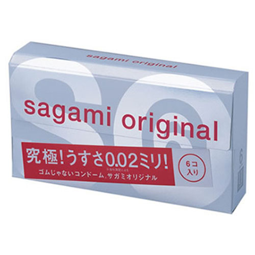 Sagami Original 002 - 6 шт Полиуретановые презервативы 0,02 мм