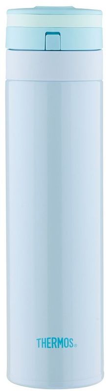 Термос Thermos, цвет: голубой, 450 мл. JNS-450935755 Термос Thermos, цвет: голубой, 450 мл. JNS-450935755Термос JNS-450 это суперлегкий и супертонкий термос, выполненный из стали, он весит всего 190 г.У термоса имеется фиксатор от случайного открытия, крышка откидывается полностью и фиксируется. Он также подходит для автомобильных держателей.Объем: 450 мл.