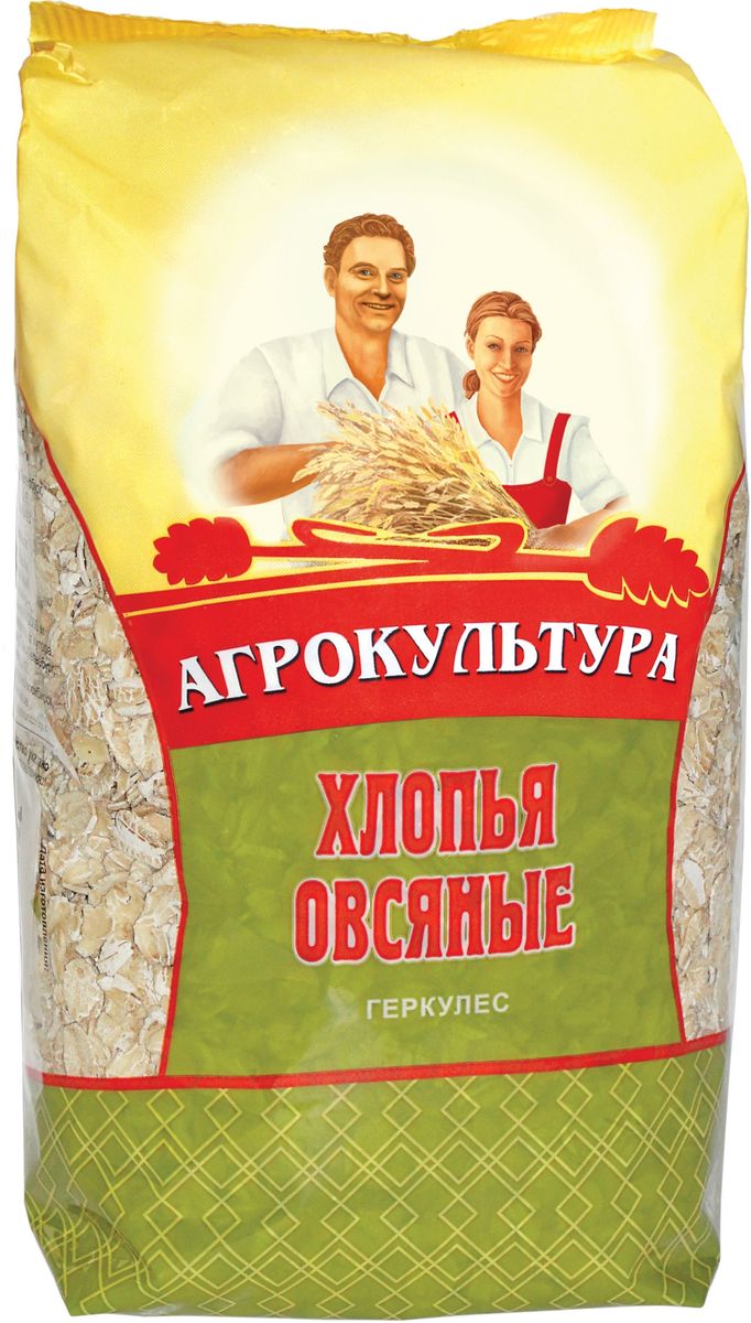Агрокультура геркулес овсяные хлопья, 400 г18433 Агрокультура геркулес овсяные хлопья, 400 г18433Геркулес Агрокультура - это овсяные хлопья крупного помола. Содержит большое количество клетчатки, полезных микроэлементов, витаминов и сложных углеводов, что делает овсянку незаменимым продуктом для полноценного завтрака.