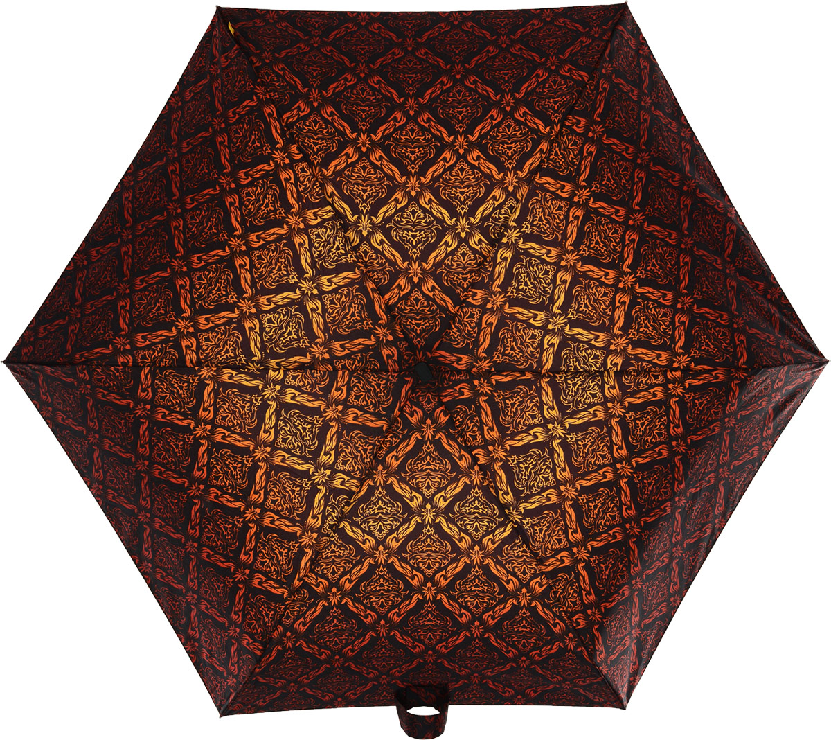 Зонт женский Zest, механический, 5 сложений, цвет: черный, коричневый, красный, оранжевый. 25518-273