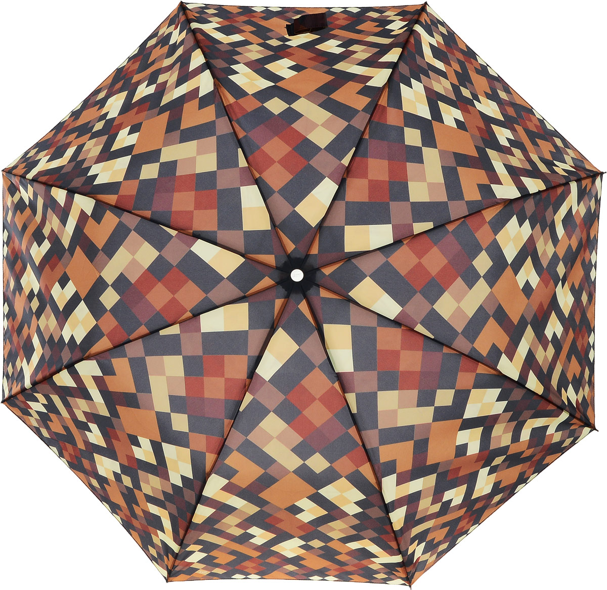 Зонт женский Zest, полуавтомат, 3 сложения, цвет: коричневый, бордовый, бежевый, черный, желтый. 23625-2099