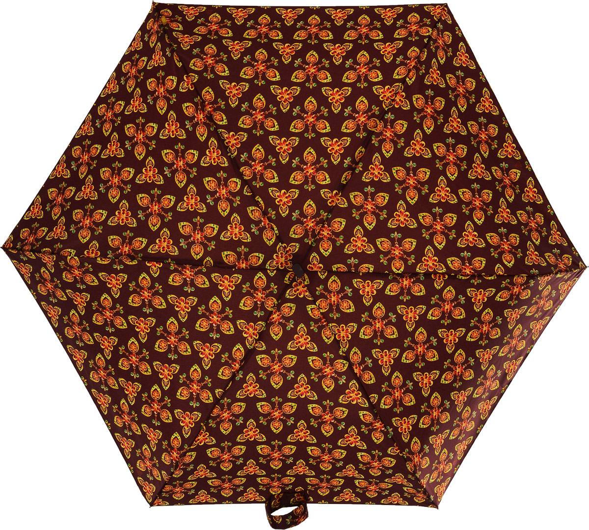Зонт женский Zest, механический, 5 сложений, цвет: бордовый, оранжевый, желтый, зеленый. 25518-654