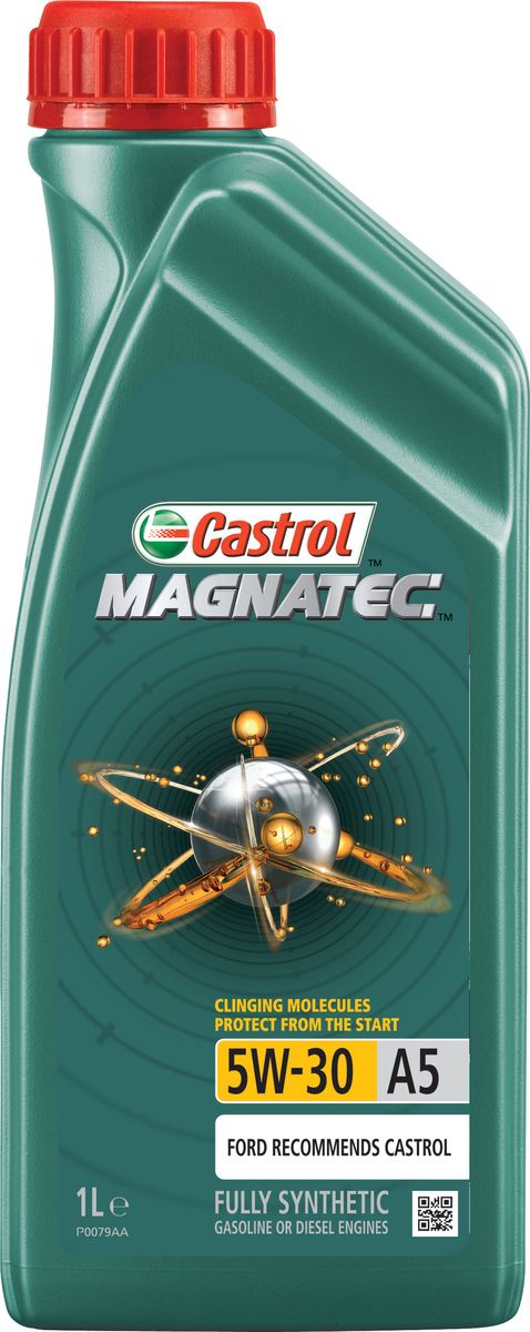 Масло моторное Castrol Magnatec, синтетическое, класс вязкости 5W-30, A5, 1 л15581E Масло моторное Castrol Magnatec, синтетическое, класс вязкости 5W-30, A5, 1 л15581EДо 75% износа двигателя происходит во время его пуска и прогрева. Когда двигатель выключен, обычное масло стекает в поддон картера, оставляя важнейшие детали двигателя незащищенными. Молекулы Castrol Magnatec подобно магниту притягиваются к деталям двигателя и образуют сверхпрочную масляную пленку, обеспечивающую дополнительную защиту двигателя в период пуска, когда риск возникновения износа существенно возрастает.Моторное масло Castrol Magnatec предназначено для бензиновых и дизельных двигателей автомобилей, в которых производитель рекомендует использовать смазочные материалы класса вязкости SAE 5W-30, спецификаций ACEA A5/B5, A1/B1, API SN/CF ILSAC GF-4 или более ранних. Castrol Magnatec подходит для применения в двигателях автомобилей Ford, требующих моторные масла спецификаций Ford WSS-M2C913-D, Ford WSS-M2C913-C, Ford WSS-M2C913-B или Ford WSS-M2C913-A.Молекулы Castrol Magnatec:- удерживаются на важнейших деталях двигателя, когда обычное масло стекает в поддон картера;- притягиваются к деталям двигателя, образуя устойчивый защитный слой, сохраняющийся с первой секунды работы двигателя вплоть до следующего пуска;- сцепляются с металлическими поверхностями деталей двигателя, делая их более устойчивыми к изнашиванию;- в сочетании с синтетической технологией обеспечивают повышенную защиту при высоко- и низкотемпературных режимах работы двигателя;- обеспечивают постоянную защиту в любых условиях эксплуатации, при различных стилях вождения и в широком диапазоне температур.Castrol Magnatec проявляет отличные эксплуатационные характеристики в экстремальных условиях холодного пуска.Спецификации:ACEA A1/B1, A5/B5,API SN/CF,ILSAC GF-4,Meets Ford WSS-M2C913-A / Ford WSS-M2C913-B / Ford WSS-M2C913-C / Ford WSS-M2C913-D.Товар сертифицирован.