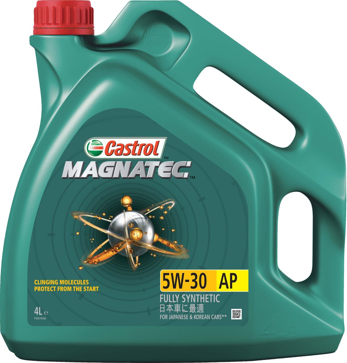 Масло моторное Castrol Magnatec, синтетическое, класс вязкости 5W-30, AP, 4 л155BA8 Масло моторное Castrol Magnatec, синтетическое, класс вязкости 5W-30, AP, 4 л155BA8До 75% износа двигателя происходит во время его пуска и прогрева. Когда двигатель выключен, обычное масло стекает в поддон картера, оставляя важнейшие детали двигателя незащищенными. Молекулы Castrol Magnatec подобно магниту притягиваются к деталям двигателя и образуют сверхпрочную масляную пленку, обеспечивающую дополнительную защиту двигателя в период пуска, когда риск возникновения износа существенно возрастает. Всесезонное полностью синтетическое моторное масло Castrol Magnatec разработано специально для двигателей японских и корейских автопроизводителей.Моторное масло Castrol Magnatec подходит для применения в бензиновых двигателях, в которых производитель рекомендует использовать смазочные материалы соответствующие классу вязкости SAE 5W-30 и спецификациям API SN, ILSAC GF-5 или более ранним.Молекулы Castrol Magnatec Intelligent Molecules: - удерживаются на важнейших деталях двигателя, когда обычное масло стекает в поддон картера;- притягиваются к деталям двигателя, образуя устойчивый защитный слой, сохраняющийся с первой секунды работы двигателя вплоть до следующего пуска;- сцепляются с металлическими поверхностями деталей двигателя, делая их более устойчивыми к изнашиванию;- в сочетании с синтетической технологией обеспечивают повышенную защиту при высоко- и низкотемпературных режимах работы двигателя;- обеспечивают постоянную защиту в любых условиях эксплуатации, при различных стилях вождения и в широком диапазоне температур.Castrol Magnatec проявляет отличные эксплуатационные характеристики в экстремальных условиях холодного пуска.Спецификации.API SN,ILSAC GF-5.Товар сертифицирован.