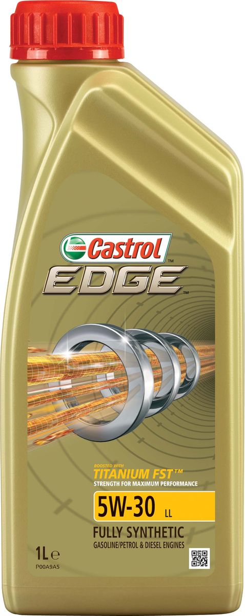 Масло моторное Castrol Edge, синтетическое, класс вязкости 5W-30, LL, 1 л15667C Масло моторное Castrol Edge, синтетическое, класс вязкости 5W-30, LL, 1 л15667CПолностью синтетическое моторное масло Castrol Edge произведено с использованием новейшей технологии TITANIUM FST™, придающей масляной пленке дополнительную силу и прочность благодаря соединениям титана.TITANIUM FST™ радикально меняет поведение масла в условиях экстремальных нагрузок, формируя дополнительный ударопоглащающий слой. Испытания подтвердили, что TITANIUM FST™ в 2 раза увеличивает прочность пленки, предотвращая ее разрыв и снижая трение для максимальной производительности двигателя.С Castrol Edge ваш автомобиль готов к любым испытаниям независимо от дорожных условий.Castrol Edge предназначено для бензиновых и дизельных двигателей автомобилей, где производитель рекомендует моторные масла, соответствующие классификации ACEA С3 и классу вязкости SAE 5W-30.Castrol Edge одобрено к применению в технике, требующей смазочные материалы спецификаций VW 504 00 / 507 00, Porsche C30 или MB-Approval 229.31/229.51 класса вязкости SAE 5W-30.Castrol Edge обеспечивает надежную и максимально эффективную работу современных высокотехнологичных двигателей, созданных по новейшим инженерным разработкам, которые работают в условиях ужесточенных допусков производителей техники, требующих высокого уровня защиты и использования маловязких масел.Castrol Edge:- поддерживает максимальную эффективность работы двигателя, как в краткосрочном периоде времени, так и на длительный срок эксплуатации;- подавляет образование отложений, способствуя повышению скорости реакции двигателя на нажатие педали акселератора;- обеспечивает максимальную мощность двигателя в течении длительного времени, даже в условиях интенсивной эксплуатации;- Повышает КПД двигателя (независимо подтверждено);- Обеспечивает непревзойденный уровень защиты мотора в разных условиях движения и широком диапазоне температур.Спецификации:ACEA C3,MB-Approval 229.31/ 229.51,Porsche C30,VW 504 00/ 507 00.Товар сертифицирован.
