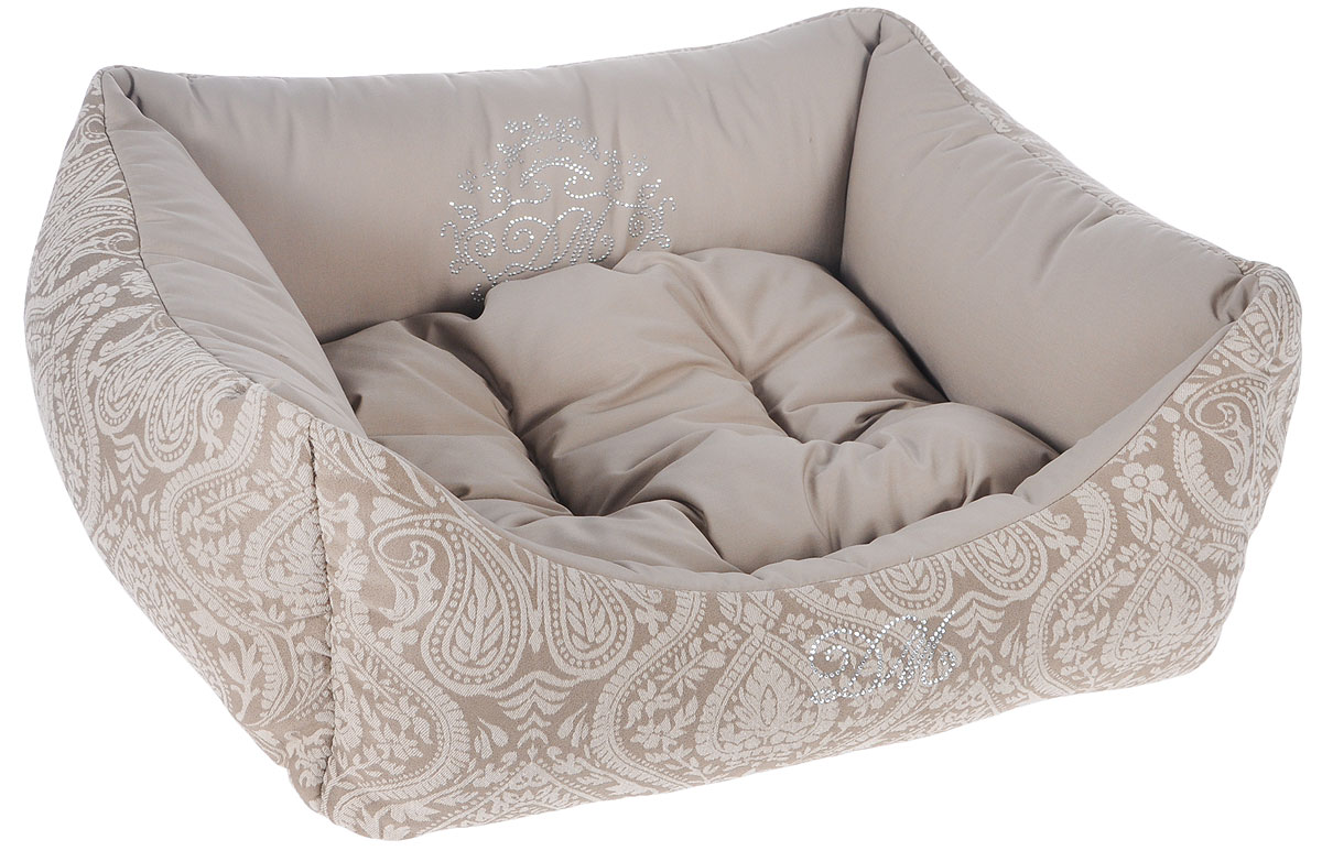 Лежак для животных Dogmoda Элегант, 59 x 53 x 21 смDM-150354-2 Лежак для животных Dogmoda Элегант, 59 x 53 x 21 смDM-150354-2Лежак для животных Dogmoda Элегант прекрасно подойдет для отдыха вашего домашнего питомца. Предназначен для собак мелких пород и кошек.Изделие выполнено из жаккарда с изысканными узорами и хлопка. Внутри - мягкий наполнитель из холлофайбера, который обеспечивает комфорт и уют. Лежак снабжен съемной мягкой подушкой.Роскошный уютный лежак Элегант станет излюбленным местом отдыха для вашего питомца, а стильный дизайн сделает его настоящим украшением интерьера.Размер лежака: 59х 53 х 21 см,Размер подушки: 37 х 33 х 6 см.