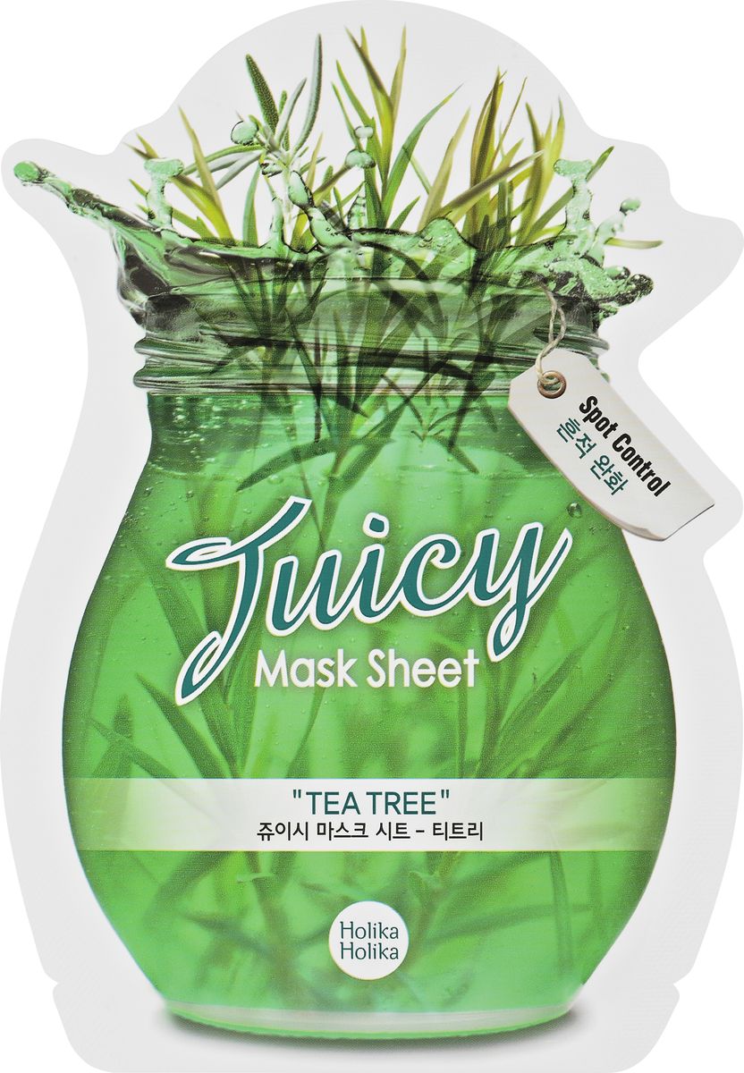 Holika Holika Тканевая маска для лица Джуси, чайное дерево, 20 мл20011345 Holika Holika Тканевая маска для лица Джуси, чайное дерево, 20 мл200113452950 Holika Holika Juicy Mask Sheet Tea Tree – тканевая маска для лица Джуси Маск - сок чайного дерева эффективно борется с акне, а также помогает уменьшить шрамы. Применение: нанесите маску на очищенную кожу, плотно прижмите и оставьте на 15-20 мин. После распределите остатки жидкости по коже лица и шеи. Предостережения: не используйте на области вокруг глаз, избегайте попадания средства в глаза, только для наружного применения. Состав: вода, глицерин, спирт(2%), гиалуронат натрия, ПЭГ-60 гидрогенизированное касторовое масло, карбомер, триэтаноламин, чайного дерева экстракты, зеленый чай, лаванду, ромашку, аллантоин, динатрия ЭДТА, феноксиэтанол, ароматизатор.Объём: 20 мл.