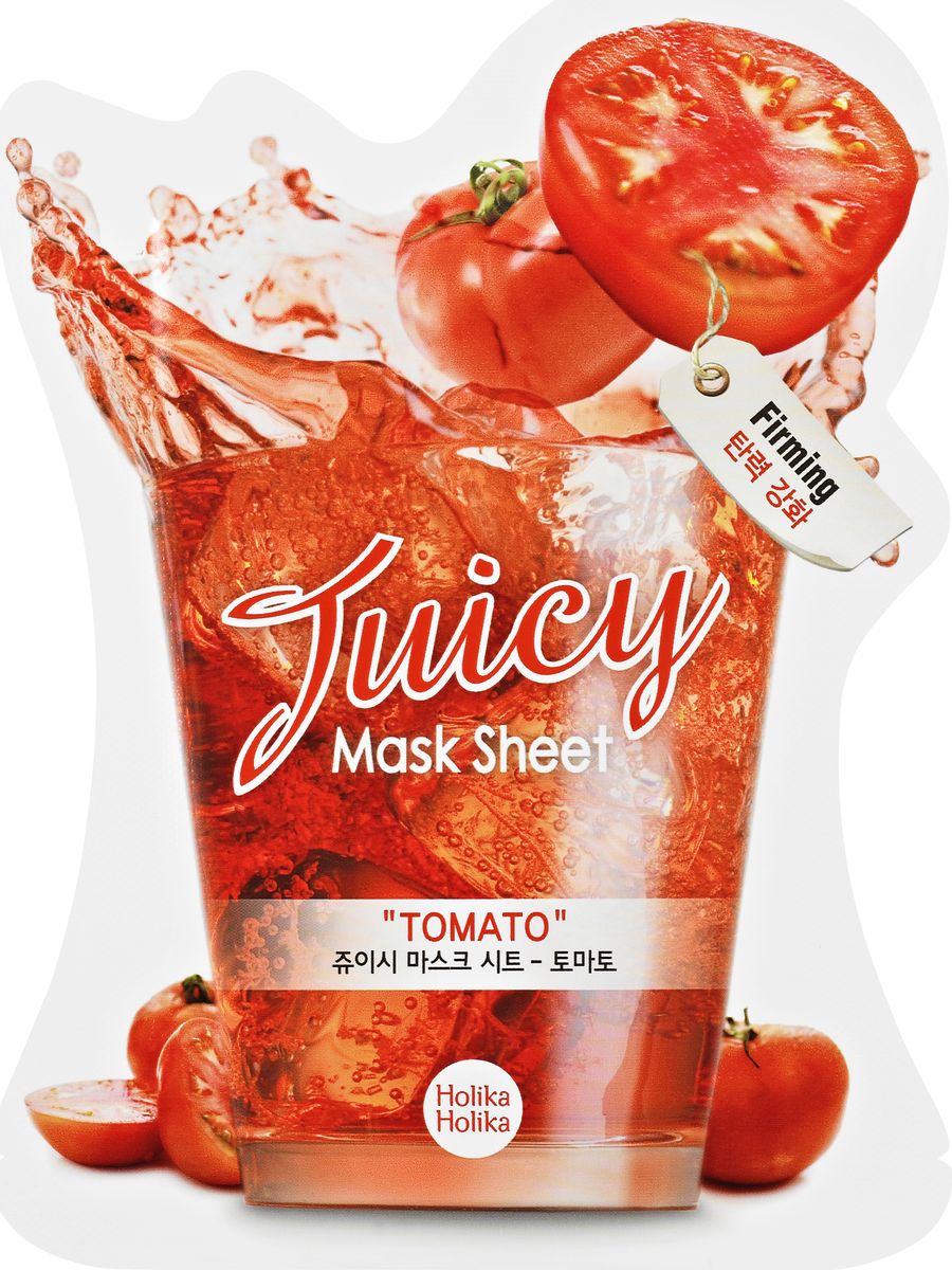 Holika Holika Тканевая маска для лица Джуси Маск Сок томата , 20 мл20011348 Holika Holika Тканевая маска для лица Джуси Маск Сок томата , 20 мл200113482981 Holika Holika Juicy Mask Sheet Tomato – тканевая маска для лица Джуси Маск - сок томата делает кожу эластичной, смягчает, сокращает воспаления и защищает от воздействия ультрафиолета, богат витаминами А, С и К. Применение: нанесите маску на очищенную кожу, плотно прижмите и оставьте на 15-20 мин. После распределите остатки жидкости по коже лица и шеи. Предостережения: не используйте на области вокруг глаз, избегайте попадания средства в глаза, только для наружного применения. Состав: вода, глицерин, спирт(2%), гиалуронат натрия, ПЭГ-60 гидрогенизированное касторовое масло, карбомер, триэтаноламин, экстракт томата, лайма, клубники, киви, аллантоин, динатрия ЭДТА, феноксиэтанол, ароматизатор.Объём: 20 мл.