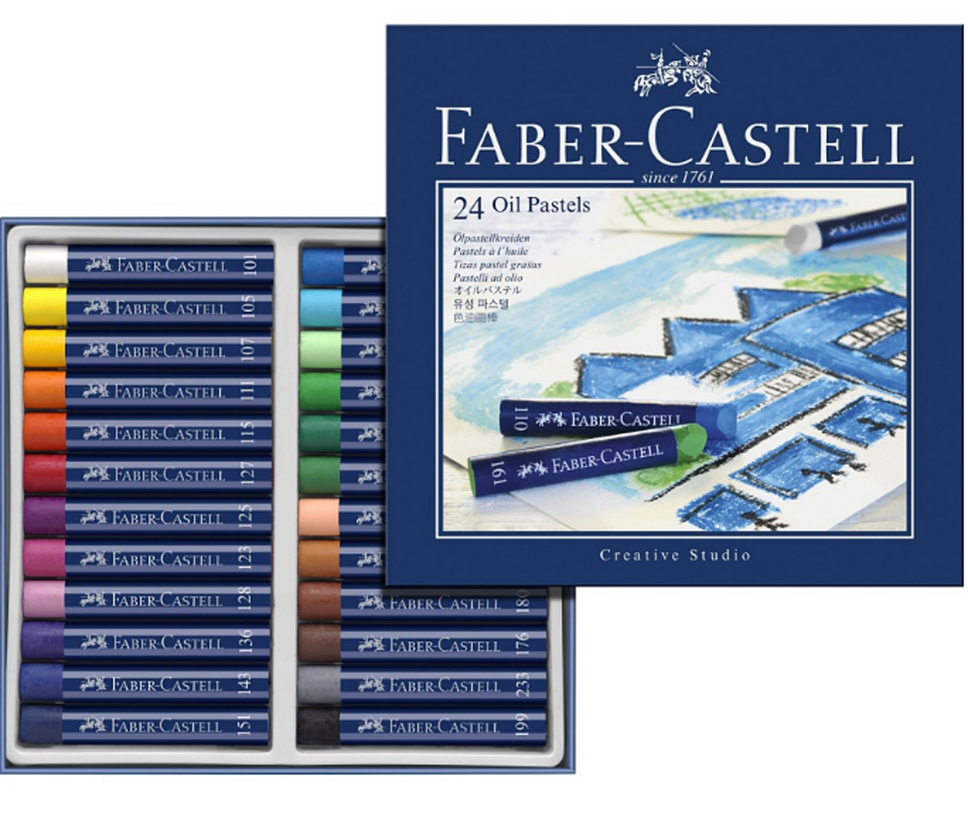 Faber-Castell Масляная пастель Studio Quality Oil Pastels 24 шт - Мелки и пастель Faber-Castell Масляная пастель Studio Quality Oil Pastels 24 шт - Мелки и пастель