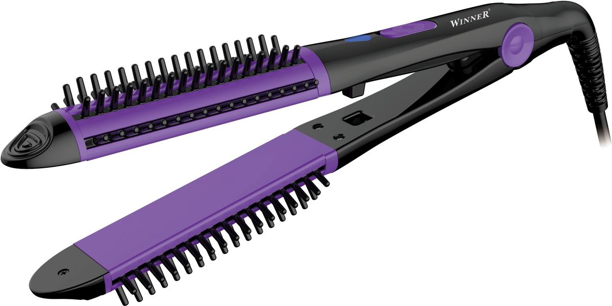 Winner Electronics WR-527, Black Purple выпрямитель для волос 2 в 1