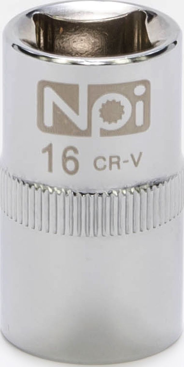 Головка торцевая NPI SuperLock, 1/2, 16 мм20016 Головка торцевая NPI SuperLock, 1/2, 16 мм20016Торцевая головка NPI выполнена из высокопрочная хром-ванадиевой стали и применяется с гайковертами, трещетками, воротками. Торцевая головка выполнена по технологии Суперлок. Торцевая головка обеспечивает максимальный крутящий момент по отношению к резьбе и выдерживает ударные нагрузки. Размер ключа (метрический): 16 мм. Размер ключа (дюймы): 1/2 . Посадочный размер: 1/2. Длина головки: 38 мм.
