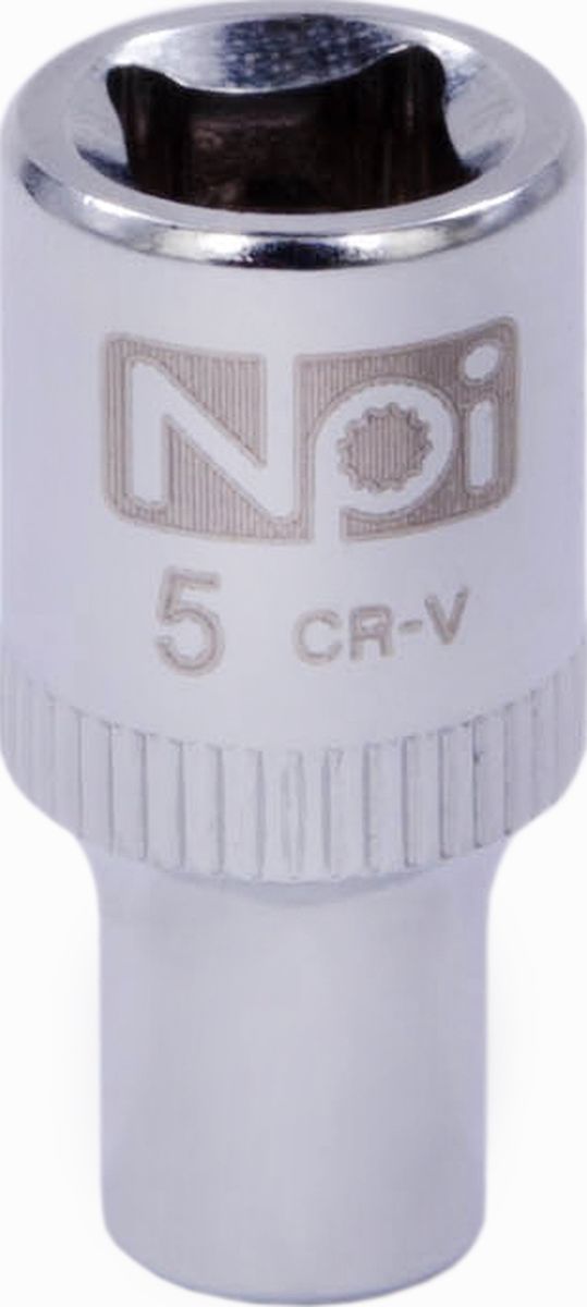Головка торцевая NPI SuperLock, 1/4, 5 мм20223 Головка торцевая NPI SuperLock, 1/4, 5 мм20223Торцевая головка NPI выполнена из высокопрочная хром-ванадиевой стали и применяется с гайковертами, трещетками, воротками. Торцевая головка выполнена по технологии Суперлок. Торцевая головка обеспечивает максимальный крутящий момент по отношению к резьбе и выдерживает ударные нагрузки. Размер ключа (метрический): 5 мм.Размер ключа (дюймы): 1/4 .Посадочный размер: 1/4.Длина головки: 25 мм.