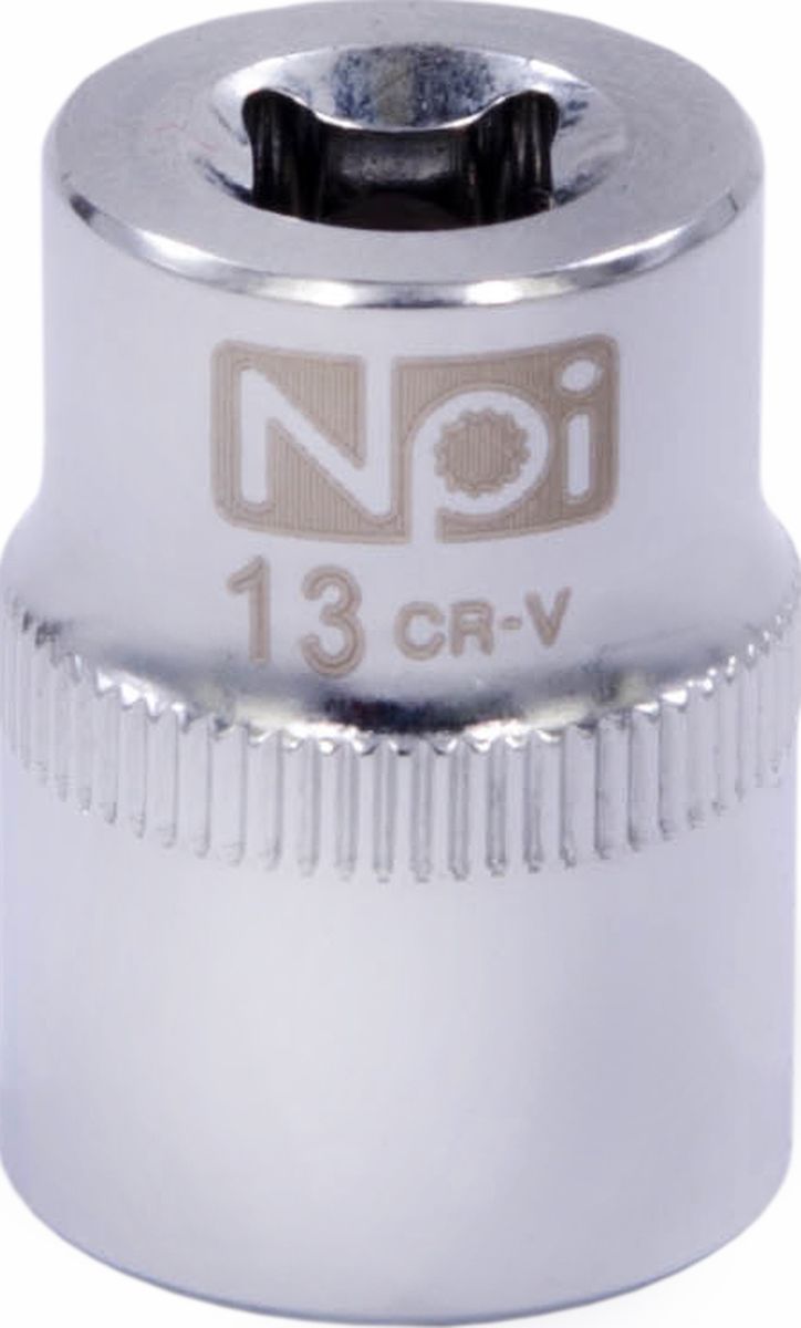 Головка торцевая NPI SuperLock, 1/4, 13 мм20231 Головка торцевая NPI SuperLock, 1/4, 13 мм20231Торцевая головка NPI выполнена из высокопрочная хром-ванадиевой стали и применяется с гайковертами, трещетками, воротками. Торцевая головка выполнена по технологии Суперлок. Торцевая головка обеспечивает максимальный крутящий момент по отношению к резьбе и выдерживает ударные нагрузки. Размер ключа (метрический): 13 мм. Размер ключа (дюймы): 1/4 . Посадочный размер: 1/4. Длина головки: 25 мм.