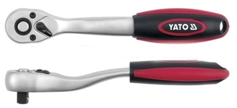 Трещотка изогнутая Yato, 3/8, 72 зубцаYT-0320 Трещотка изогнутая Yato, 3/8, 72 зубцаYT-0320Трещотка Yato имеет 72 зуба и изготовлена из инструментальной стали CrV. Изогнутая ручка позволяет легко работать с утопленными болтами.Присоединительный размер: 3/8.Длина: 20,5 см.