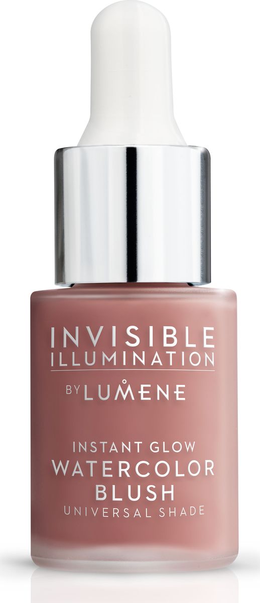 Lumene Ухаживающие румяна-флюид Invisible Illumination , 15 млNL570-81890 Lumene Ухаживающие румяна-флюид Invisible Illumination , 15 млNL570-81890Легчайшее средство, в состав которого входят свежая арктическая родниковая вода, богатая антиоксидантами морошка, активизирующие пептиды и перламутровые подсвечивающие пигменты, осветляет, увлажняет и улучшает внешний вид кожи, делая цвет лица равномерным и сияющим. Уникальный баланс сияния, цвета и ухода. Хорошенько встряхните перед использованием. Выдавите несколько капель на ладонь. Нанесите на каждую щеку и растушуйте пальцами, аппликатором или спонжем, чтобы мгновенно добавить идеально естественного цвета. Данный продукт является гипоаллергенным! Оттенок Естественный румянец.