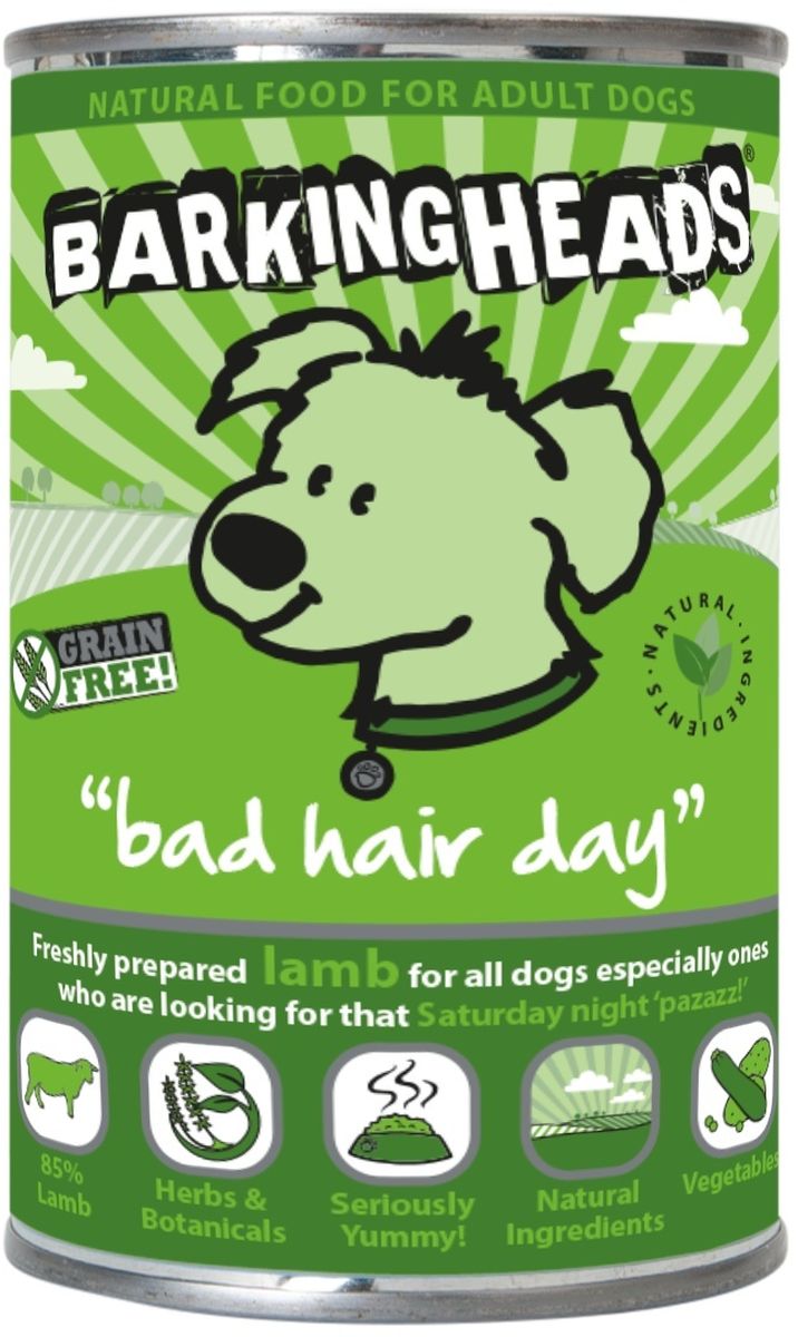 Консервы Barking Heads Роскошная шевелюра для собак, с ягненком, 400 г45201 Консервы Barking Heads Роскошная шевелюра для собак, с ягненком, 400 г45201Консервы Barking Heads Роскошная шевелюра - это обед аристократа. Пусть питомец почувствует всю вашу любовь! Отличный вкус, нежный аромат натурального корма и заботливый хозяин рядом - что еще нужно счастливому питомцу! Консервы можно использовать в качестве полнорационного корма.Состав: 85% ягненка (60% мяса ягненка, 25% бульона из ягнятины), батат, шпинат, горох, кабачки, растительное масло, ламинария, люцерна, сушеная петрушка, подмаренник, водяной кресс, мята, куркума, пажитник.Гарантированный анализ: белок 10,5%, содержание жира 6,5%, зола 2,5%, клетчатка 0,4%, влага 75%.Витамины: витамин D3 2000 IU, витамин Е 30 МЕ. Комплекс микроэлементов: моногидрат сульфата цинка 15 мг, моногидрат сульфата марганца 3 мг, безводный йодат кальция 0,75 мг.Товар сертифицирован.