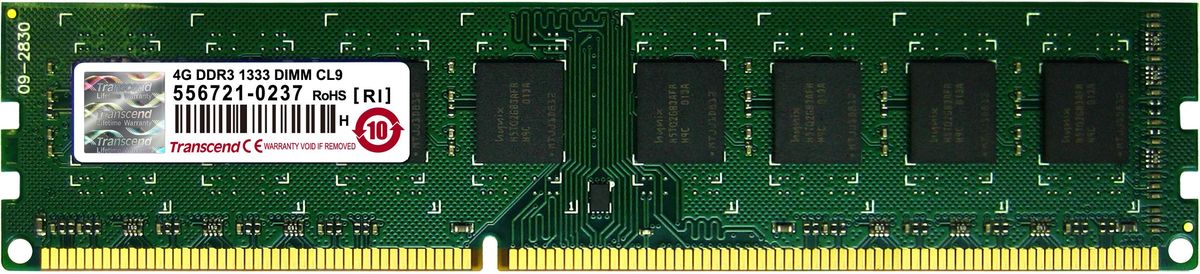 Transcend DDR3 DIMM 4GB 1333МГц модуль оперативной памяти (TS512MLK64V3N)TS512MLK64V3N Transcend DDR3 DIMM 4GB 1333МГц модуль оперативной памяти (TS512MLK64V3N)TS512MLK64V3NМодуль памяти Transcend DDR3 DIMM 4GB построены с использованием чипов наивысшего качества DRAM от известных брендов и проходят тщательные испытания, чтобы гарантировать соответствие строгим требованиям Transcend к общему качеству и производительности. Небуферизованные модули DIMM Transcend DDR3 являются наиболее стабильными и надежными в отрасли, что также делает их экономичным решением для всех настольных компьютеров.