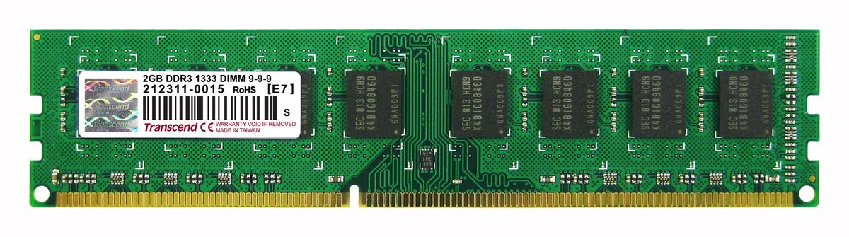 Transcend DDR3 DIMM 2GB 1333МГц модуль оперативной памятиTS256MLK64V3U Transcend DDR3 DIMM 2GB 1333МГц модуль оперативной памятиTS256MLK64V3UМодуль памяти Transcend DDR3 DIMM 2GB построены с использованием чипов наивысшего качества DRAM от известных брендов и проходят тщательные испытания, чтобы гарантировать соответствие строгим требованиям Transcend к общему качеству и производительности. Небуферизованные модули DIMM Transcend DDR3 являются наиболее стабильными и надежными в отрасли, что также делает их экономичным решением для всех настольных компьютеров.Количество ранков: 2