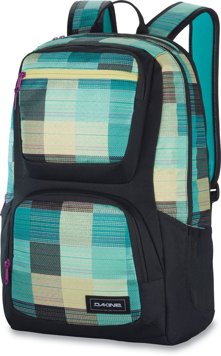 Рюкзак женский Dakine Jewel, цвет: светло-зеленый, бирюзовый, 26 л00127175 10000748 Рюкзак женский Dakine Jewel, цвет: светло-зеленый, бирюзовый, 26 л00127175 10000748Городской женский рюкзак Dakine Jewel выполнен из полиэстера. Модель оснащено отделением для ноутбука до 15. Имеется карман для очков из мягкого флиса. Боковые карманы. Фронтальный карман-термос на молнии. Фронтальный карман-органайзер. Плечевые широкие лямки регулируются по длине, имеется петля для подвешивания рюкзака.