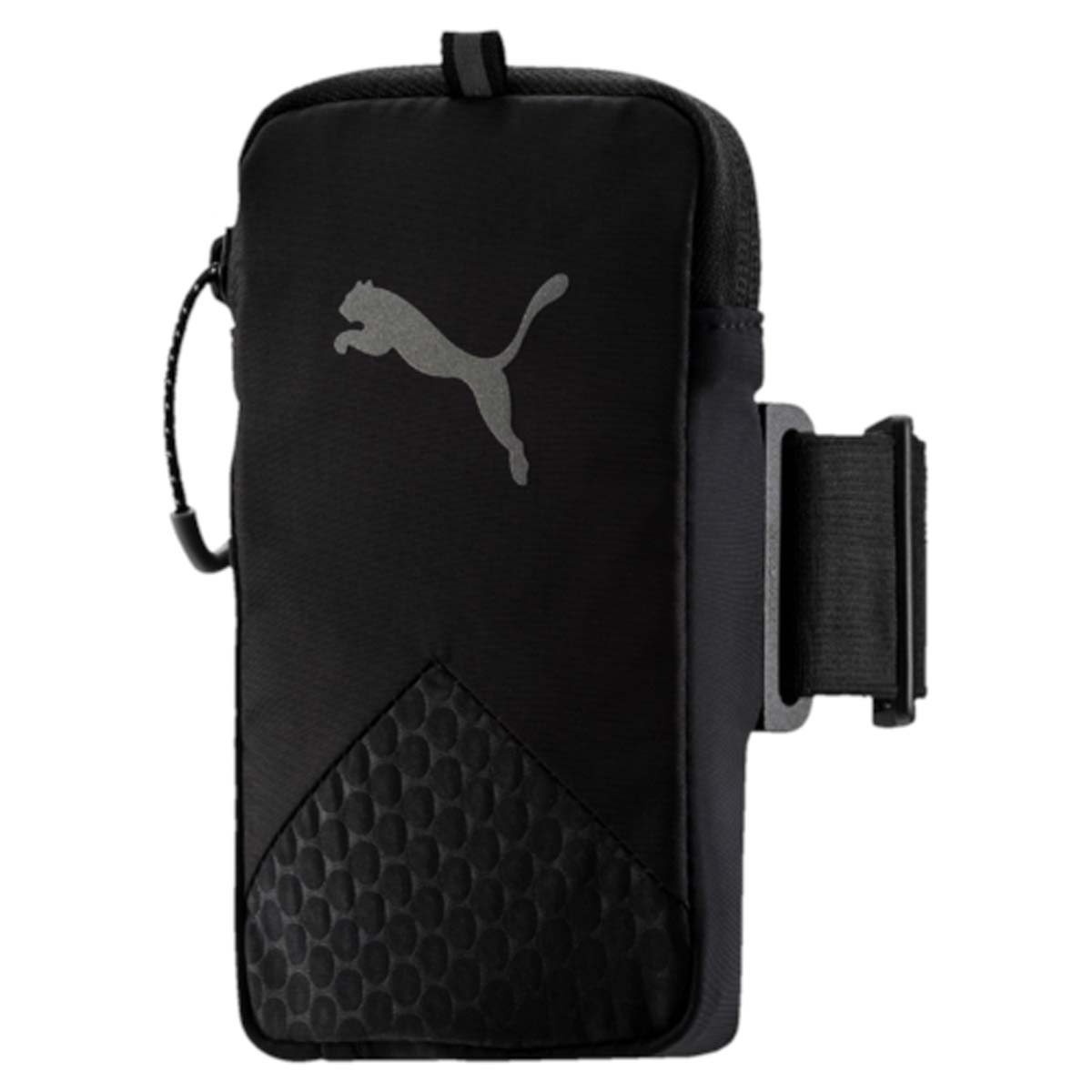 Сумка-чехол для мобильных устройств Puma Pr Arm Pocket, цвет: черный. 0531420105314201 Сумка-чехол для мобильных устройств Puma Pr Arm Pocket, цвет: черный. 0531420105314201Чехол на руку PR Arm Pocket - это незаменимый аксессуар для спортсменов и людей, ведущих активный образ жизни. Изделие предназначено для ношения смартфона. Оно крепится к плечу на эластичном ремне и оснащено специальным выходом для подключения наушников или гарнитуры. Подходит для электронных устройств размером 8 см x 14 см. Основное отделение на застежке-молнии. У модели сетчатая вставка на задней части, выход для аудио-кабеля, светоотражающие шнурки на застежках-молниях, светоотражающий логотип бренда.