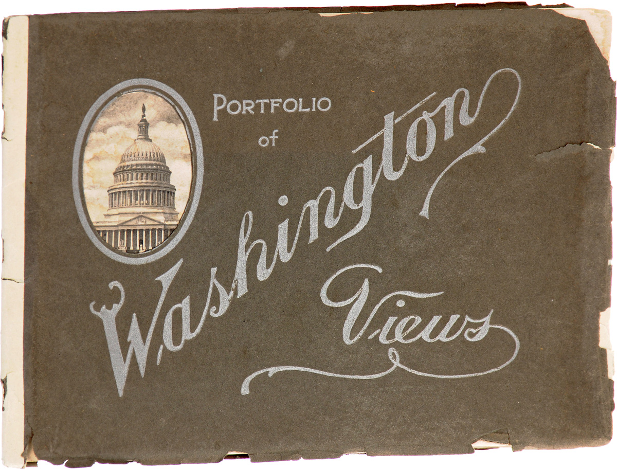 Portfolio of Washington Views. Альбом видов0120710 Portfolio of Washington Views. Альбом видов0120710Вашингтон, первая четверть XX века. Издательство Inter-state printing and engraving company.Типографская обложка.Сохранность хорошая.Вашингтон - столица США, город-символ американской государственности, получил свое название по фамилии первого американского президента Джорджа Вашингтона. Помпезный и величественный, с просторными проспектами, многокилометровыми зелеными бульварами и легендарными монументами, этот город воплощает в себе мечты американцев о свободе и справедливости.Вниманию читателей предлагается альбом, в котором собраны фотографические виды главных достопримечательностей Вашингтона начала XX века.