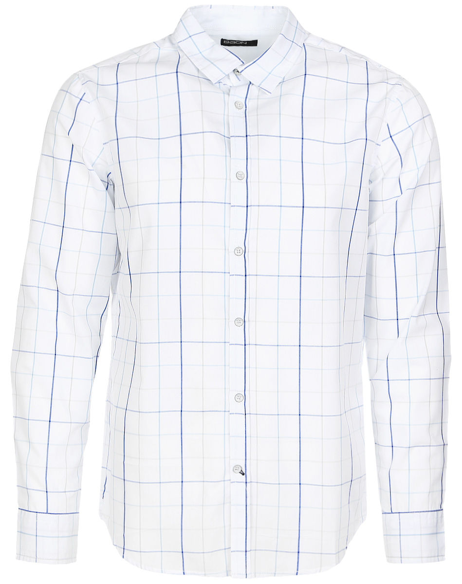 Рубашка мужская Baon, цвет: белый, синий. B667009_White Checked. Размер L (50)B667009_White Checked Рубашка мужская Baon, цвет: белый, синий. B667009_White Checked. Размер L (50)B667009_White CheckedСтильная мужская рубашка Baon, выполненная из натурального хлопка с добавлением полиэстера, позволяет коже дышать, тем самым обеспечивая наибольший комфорт при носке. Модель классического кроя с отложным воротником, полукруглым низоми длинными рукавами застегивается на пуговицы по всей длине. Манжеты рукавов также застегиваются на пуговицы. Изделие оформлено клетчатым принтом.Такая рубашка будет дарить вам комфорт в течение всего дня и послужит замечательным дополнением к вашему гардеробу.
