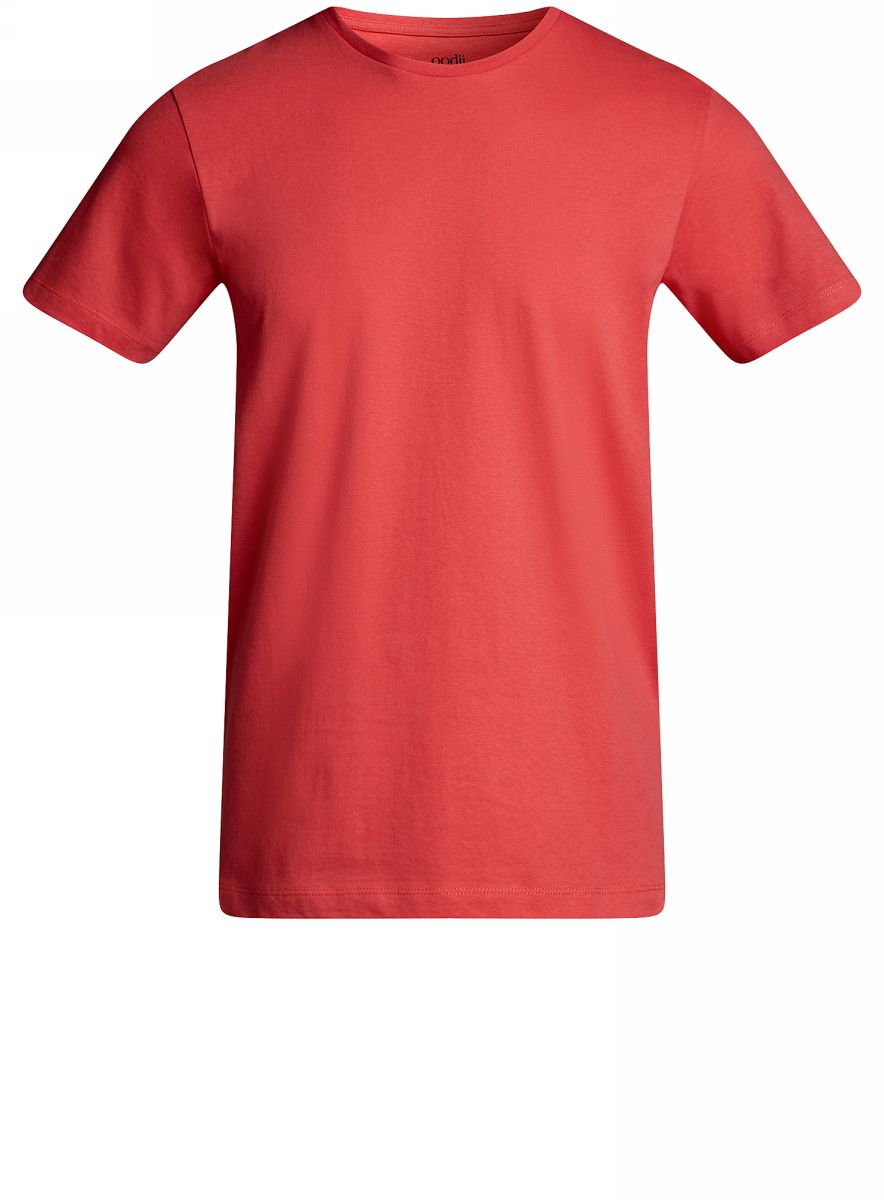 Футболка мужская oodji Basic, цвет: красный. 5B611003M/44135N/4300N. Размер M (50)5B611003M/44135N/4300N Футболка мужская oodji Basic, цвет: красный. 5B611003M/44135N/4300N. Размер M (50)5B611003M/44135N/4300NКомфортная мужская футболка от oodji с короткими рукавами и круглым вырезом горловины выполнена из натурального хлопка.