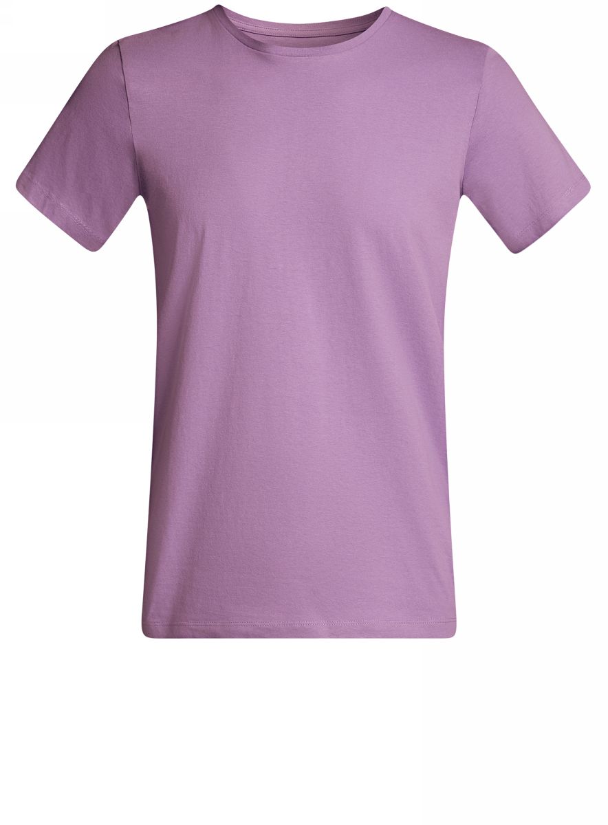 Футболка мужская oodji Basic, цвет: фиолетовый. 5B611003M/44135N/8000N. Размер XL (56)5B611003M/44135N/8000N Футболка мужская oodji Basic, цвет: фиолетовый. 5B611003M/44135N/8000N. Размер XL (56)5B611003M/44135N/8000NКомфортная мужская футболка от oodji с короткими рукавами и круглым вырезом горловины выполнена из натурального хлопка.