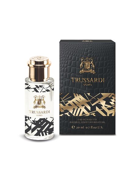 Trussardi Uomo Туалетная вода 20 мл14462 Trussardi Uomo Туалетная вода 20 мл14462Древесные, фужерные. Бергамот, гальбанум, лимон, мускатный орех, герань, фиалка, шалфей, дубовый мох, кожа, пачули.