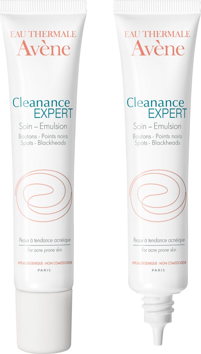 Avene Cleanance Эксперт Эмульсия для лица себорегулирующая кераторегулирующая для проблемной кожи 40 млC49114 Avene Cleanance Эксперт Эмульсия для лица себорегулирующая кераторегулирующая для проблемной кожи 40 млC49114Особый уход, разработанный специально для проблемной кожи с акне легкой и средней степени.Свойства: Себорегулирующая кераторегулирующая эмульсия Клинанс Эксперт содержит уникальные активные компоненты, соответствующие потребностям проблемной кожи:• Монолаурин* регулирует чрезмерную выработку кожного сала.• Экспрессин®* активный компонент с кератолитическим действием, уменьшает выраженность черных точек и воспалений, выравнивает поверхность кожи• Диоленил®* уникальная запатентованная разработка Исследовательского центра Пьер Фабр. Направленное тройное действие:- Противовоспалительное действие (клинически доказанная эффективность на бактерии P.Acne)- Снимает воспаления- Устраняет угревую сыпь• Высокое содержание Термальной воды Avene обеспечивает успокаивающее и снимающее раздражение кожи действие.*Запатентовано