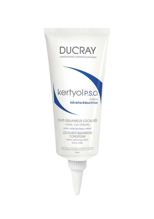 Ducray Крем Kertyol P.S.O. уменьшающий шелушение кожи, 100 млC39343 Ducray Крем Kertyol P.S.O. уменьшающий шелушение кожи, 100 млC39343Крем Kertyol P.S.O. (Кертиоль П.С.О.) рекомендован при сильном шелушении кожи головы, а также локальных чешуйчатых бляшках на теле (локти, колени). Крем устраняет шелушение, регулирует десквамацию и снимает покраснение. Сбалансированная формула крема Кертиоль П.С.О. помогает размягчить чешуйчатые бляшкии уменьшить шелушение, при этом обеспечивая хорошую переносимость. Основные компоненты:МИКРОНИЗИРОВАННАЯ СЕРА – признанный кераторегулирующий ингредиент,уменьшает толщину чешуйчатой бляшки и способствует удалению хлопьевидных чешуек. ГЛИКОЛИЕВАЯ КИСЛОТА нормализует процесс отшелушивания и усиливает действие микронизированной серы.КЕРТИОЛЬ быстро и надолго уменьшает зуд и покраснение. ГЛИЦЕРИН смягчает и увлажняет верхние слои кожи благодаря его смягчающим свойствам.