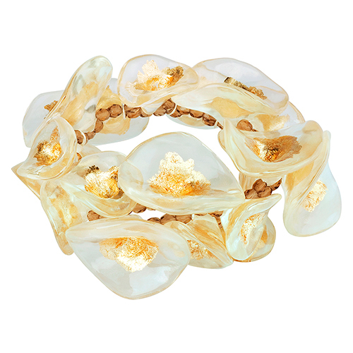 Браслет Lalo Treasures, цвет: белый, золотой. B2538