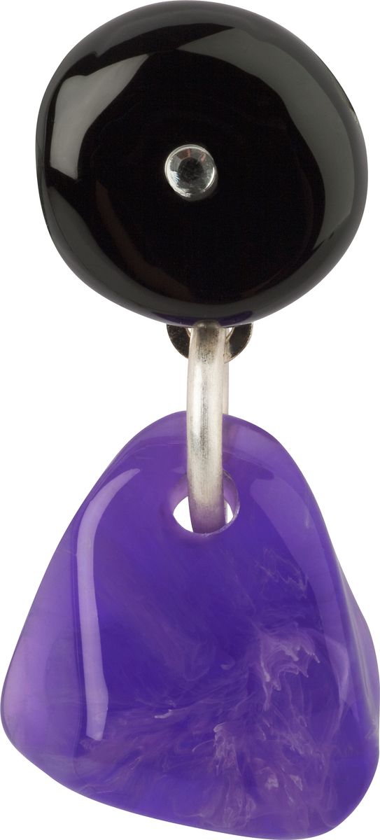 Серьги Lalo Treasures, цвет: черный, фиолетовый. E3496