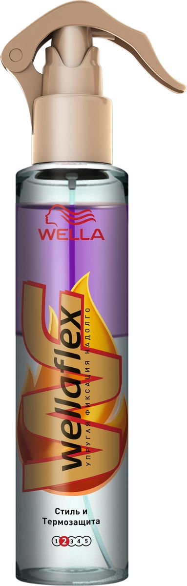 Wellaflex Cпрей Стиль и Термозащита 150 млWF-81582212 Wellaflex Cпрей Стиль и Термозащита 150 млWF-81582212Инновационный спрей «Стиль и термозащита» позволяет больше не искать компромиссов между безупречной прической и сияющим здоровьем волос. У спрея двухфазная структура: непрозрачная фаза помогает защитить волосы от нагревания до 230 градусов, а прозрачная – надежно фиксирует укладку.В основе коллекции лежит инновационная технология Thermoflex, которая защищает волосы от повреждений при нагревании до 230 градусов. На поверхности каждого волоса создается защитный слой, благодаря которому они не пересушиваются под воздействием высоких температур. Саша Бройер рекомендует спрей Wellaflex «Стиль и термозащита» для создания самых жарких трендов сезона: «Я всегда строго придерживаюсь принципа «Не навреди» в собственной интерпретации. В работе мне необходимы средства для волос, которые не разрушают их структуру при нагревании, такие, как спрей Wellaflex «Стиль и термозащита». С ним я могу дать волю фантазии и быть уверенным, что результат моей работы будет выглядеть идеально в течение долгого времени”.