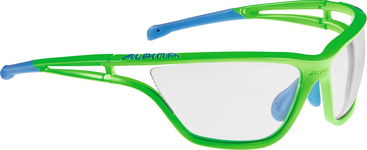 Очки солнцезащитные Alpina Eye-5 VL+, цвет: салатовый, синий. A8532177A8532177 Очки солнцезащитные Alpina Eye-5 VL+, цвет: салатовый, синий. A8532177A8532177Солнцезащитные очки Alpina Eye-5 VL+, выполненные из пластика, предназначены как для езды на велосипеде, так и для многих других видов спорта. Большие изогнутые линзы высокого качества обеспечивают управление воздушными потоками, ветер не попадает в глаза во время гонок, а также предотвращают запотевание и защищают от ультрафиолетовых излучений. Технология Cold Flex не позволяет деформироваться при холодной температуре.