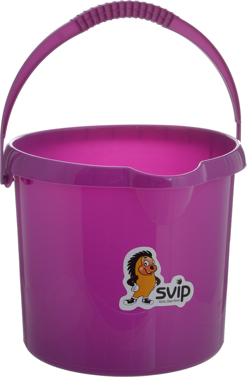 Ведро Svip, цвет: аметист, 4 лSV4016АМ Ведро Svip, цвет: аметист, 4 лSV4016АМКруглое ведро Svip изготовлено из прочного долговечного полипропилена. Удобная форма и эргономическая ручка обеспечат комфорт применения. В верхней части ведра находится удобный выступ для выливания воды, а в основании - выемка для подхвата. Размер ведра (по верхнему краю): 21 х 20,5 см. Высота ведра: 18 см.