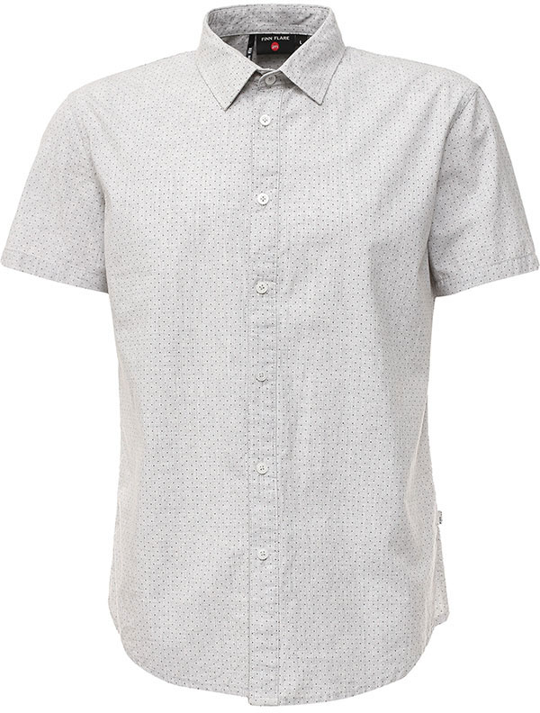 Рубашка мужская Finn Flare, цвет: светло-серый. S17-42011_211. Размер L (50)