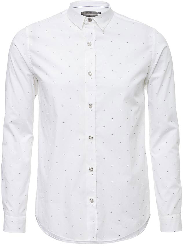 Рубашка мужская Calvin Klein Jeans, цвет: белый. J30J304608. Размер XXL (52/54)J30J304608 Рубашка мужская Calvin Klein Jeans, цвет: белый. J30J304608. Размер XXL (52/54)J30J304608Рубашка Calvin Klein Jeans выполнена из натурального хлопка с добавлением эластана. Модель с отложным воротником и стандартным длинным рукавом оформлена фирменным принтом. Рубашка застегивается с помощью пуговиц.