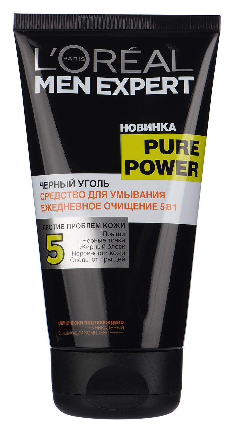 L’Oreal Paris Men Expert Средство для умывания Pure Power, Черный уголь, против прыщей и черных точек, 150 млA7495310 L’Oreal Paris Men Expert Средство для умывания Pure Power, Черный уголь, против прыщей и черных точек, 150 млA7495310Средство для умывания LOreal Paris Men Expert Pure Power. Черный уголь разработано специально, чтобы решить весь комплекс проблем молодой мужской кожи. Откройте для себя всю силу черного угля, хорошо известного своими абсорбирующими свойствами, объединенного с освежающим ментолом и салициловой кислотой для абсолютного очищающего действия на коже!Клинически протестировано на проблемной коже под дерматологическим контролем.