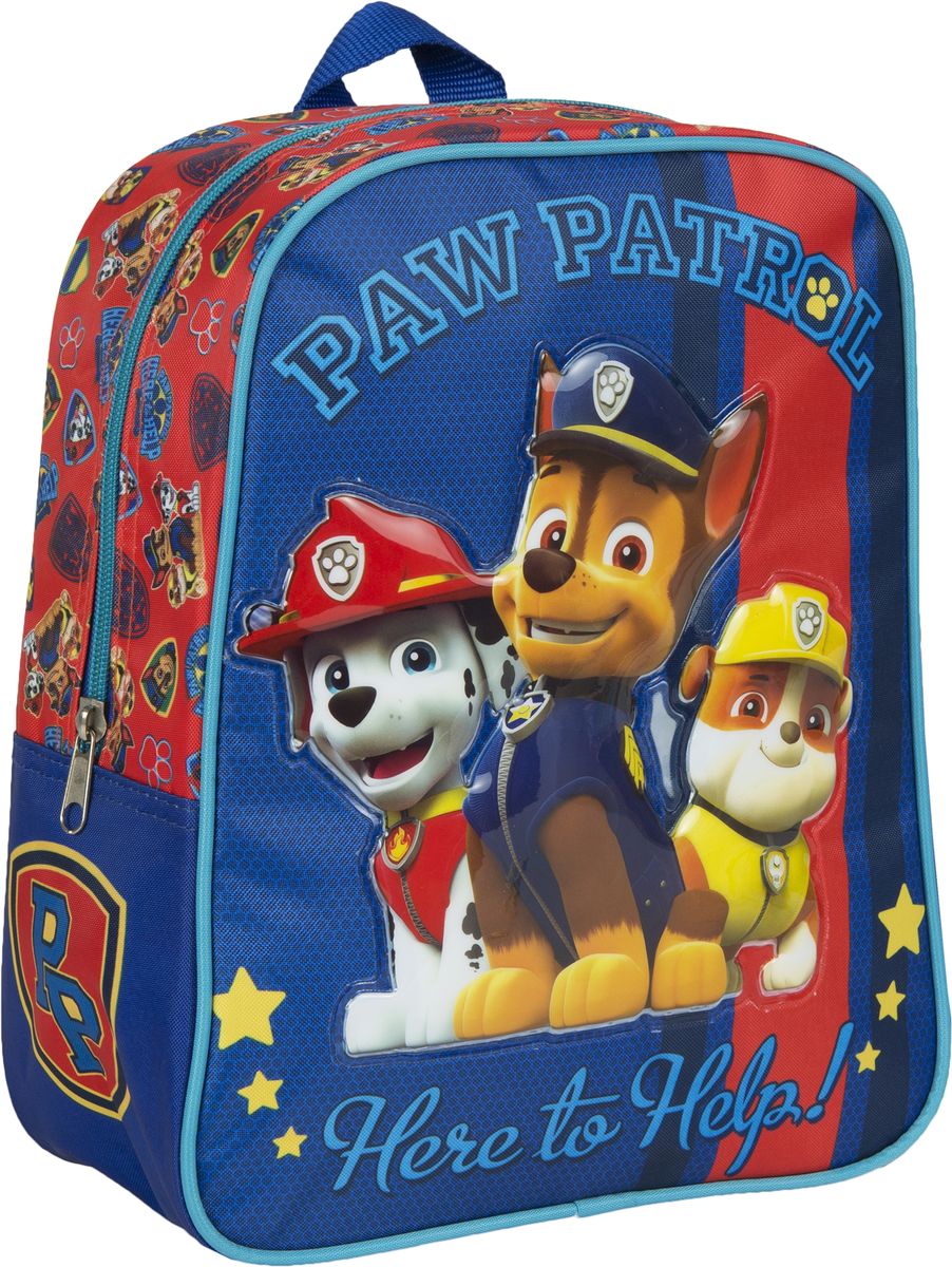 Paw Patrol Рюкзак дошкольный 3184331843 Paw Patrol Рюкзак дошкольный 3184331843Рюкзачок Paw Patrolоптимально подойдет вашему ребенку для прогулок, занятий в кружке или спортивной секции. Рюкзачок декорирован ярким рисунком с одним из героев любимого детского мультсериала Щенячий патруль. Такой рисунок устойчив к истиранию и выгоранию на солнце.Рюкзак имеет компактный размер и легкий вес, а в его вместительном внутреннем отделении на молнии легко поместятся все необходимые вещи, в том числе предметы формата А4. Мягкие регулируемые лямки шириной 6 см берегут плечи от натирания, а светоотражающие элементы, размещенные на них, повышают безопасность ребенка, делая его заметнее на дороге в темное время суток. Удобная ручка помогает носить аксессуар в руке или размещать на вешалке. Износостойкий материал с водонепроницаемой основой и подкладка обеспечивают изделию длительный срок службы и помогают держать вещи сухими в дождливую погоду.