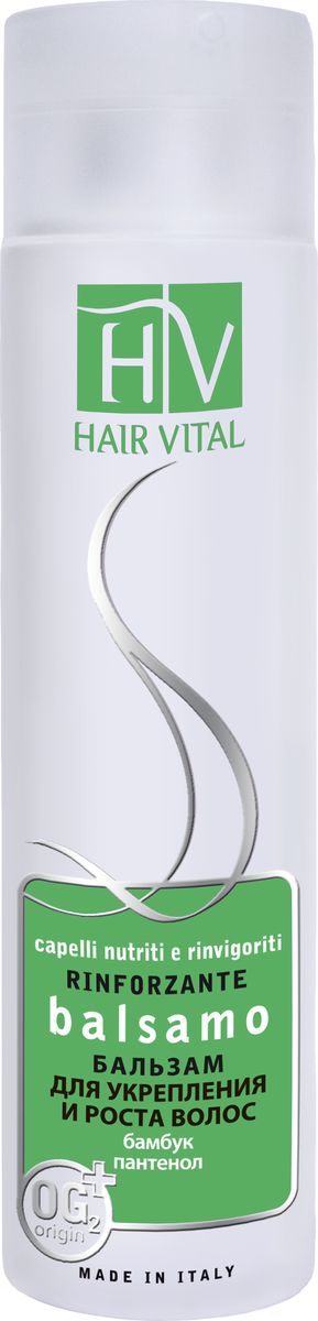 Hair Vital Бальзам для укрепления и роста волос, 250 мл70231 Hair Vital Бальзам для укрепления и роста волос, 250 мл70231Питает и укрепляет волосы• Улучшает микроциркуляцию волосяных фолликулов• Обладает увлажняющим действием• Облегчает расчесывание и укладку • Не склеивает и не утяжеляет волосыАктивные компоненты: иглица колючая, бамбук тростниковый, диметикон, пантенол, OG2