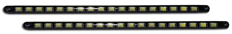 Дневные ходовые огни Skyway, 18 диодов, 3 Вт, 2 штSHDX-18LED(5630) Дневные ходовые огни Skyway, 18 диодов, 3 Вт, 2 штSHDX-18LED(5630)Система дневных ходовых огней Skyway высочайшего класса и уровня безопасности, оснащенная светодиодными модулями нового поколения, обладает универсальным дизайном, улучшает внешний вид автомобиля и повышает безопасность вождения в дневное время суток. Особенности: Широкий угол рассеивания. Долгий срок службы. Повышенная яркость. Низкое потребление электроэнергии: 0,5 А при 12 В (2x3 Вт). Питание от сети 12 В. Мощность: 3 Вт. Высокая устойчивость к вибрации.