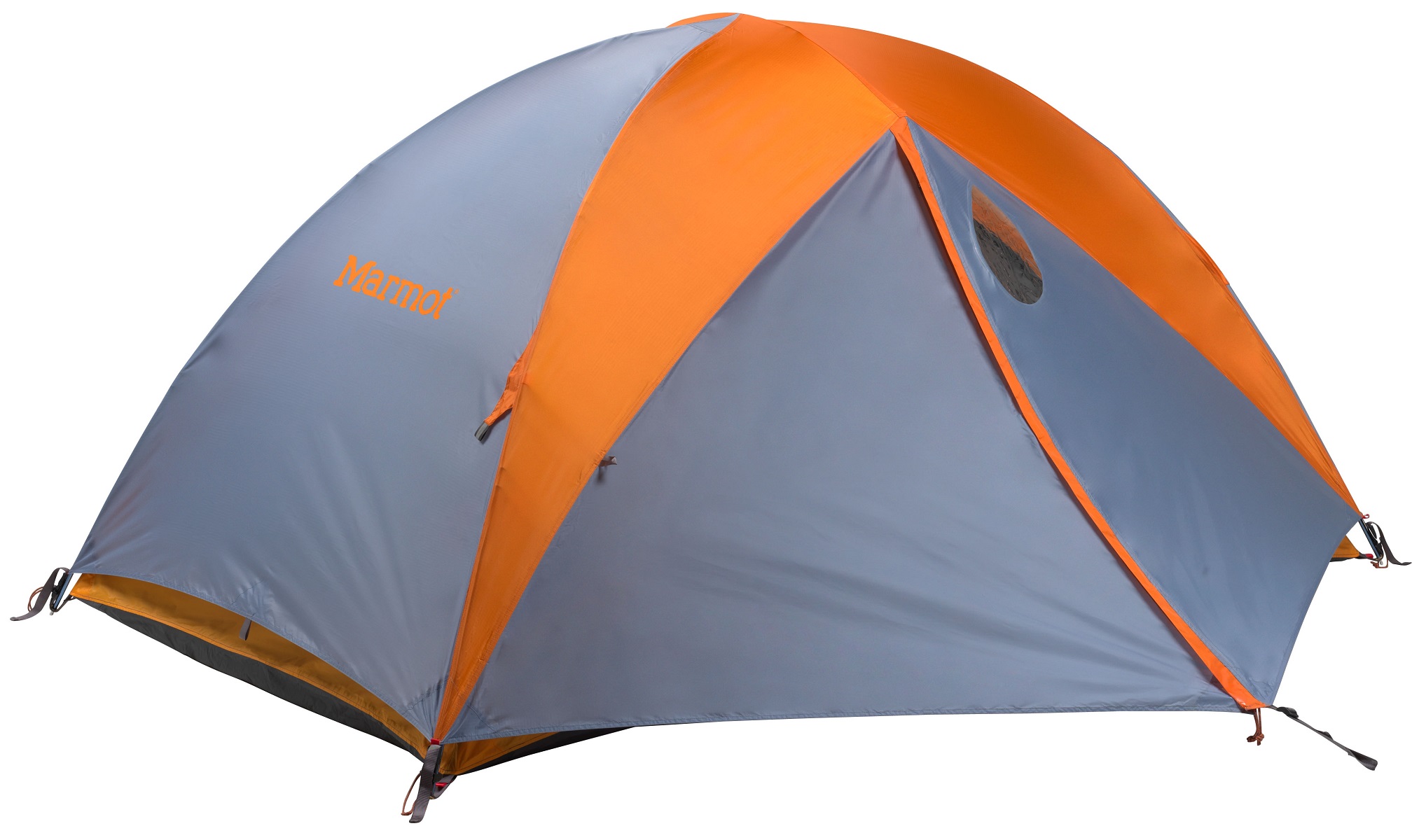 Палатка Marmot Limelight 2P, цвет: оранжевый27090-9412-ONE Палатка Marmot Limelight 2P, цвет: оранжевый27090-9412-ONEПалатка Marmot Limelight 2P - качественная и практичная кемпинговая палатка на двух человек. Ее каркас DAC Featherlite с системой Press-Fit обеспечивает непревзойденную устойчивость палатке, при этом его дуги весят на 15% меньше алюминиевых аналогов. Внутренняя палатка легко и быстро подвешивается на дуги с помощью прочных петель. Тент, выполненный из плотного, защищенного от механических повреждений полиэстера, способен защитить вас даже от проливного дождя: ткань рассчитана на давление 1800 мм водного столба. Впаянное смотровое окошко и два входа с тамбурами на бесшумных молниях также позволят вам создать внутри оптимальную для отдыха атмосферу, даже если снаружи бушует стихия. Полностью водонепроницаемое дно с пропаянными швами дублируется, что позволяет использовать тент и внутреннюю палатку раздельно.