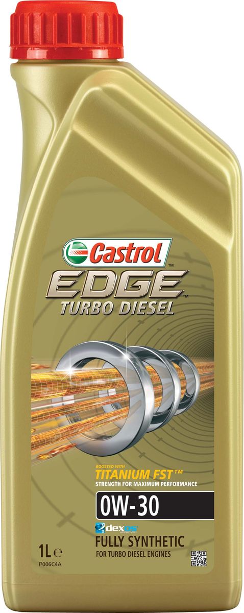 Масло моторное Castrol EdgeTurbo Diesel, синтетическое, класс вязкости 0W-30, 1 л157E4F Масло моторное Castrol EdgeTurbo Diesel, синтетическое, класс вязкости 0W-30, 1 л157E4FПолностью синтетическое моторное масло Castrol EdgeTurbo Diesel произведено с использованием новейшей технологии TITANIUM FST™, придающей масляной пленке дополнительную силу и прочность благодаря соединениям титана.TITANIUM FST™ радикально меняет поведение масла в условиях экстремальных нагрузок, формируя дополнительный ударопоглащающий слой. Испытания подтвердили, что TITANIUM FST™ в 2 раза увеличивает прочность пленки, предотвращая ее разрыв и снижая трение длямаксимальной производительности двигателя. С Castrol EdgeTurbo Diesel ваш автомобиль готов к любым испытаниям независимо от дорожных условий.Castrol EdgeTurbo Diesel предназначено для бензиновых и дизельных двигателей автомобилей, где производитель рекомендует моторные масла спецификаций ACEA C3, API SN или более ранних.Castrol EdgeTurbo Diesel одобрено к применению ведущими производителями техники.Castrol EdgeTurbo Diesel обеспечивает надежную и максимально эффективную работусовременных дизельных двигателей с турбонаддувом, работающих в условиях повышенных нагрузок и температур, которые требуют использования моторных масел, снижающих уровень отложений в турбине.Castrol EdgeTurbo Diesel:- поддерживает максимальную эффективность работы двигателя, как в краткосрочном периоде времени, так и на длительный срок эксплуатации;- подавляет образование отложений, способствуя повышению скорости реакции двигателя на нажатие педали акселератора;- обеспечивает непревзойденный уровень защиты мотора в разных условиях движения и широком диапазоне температур;- обеспечивает и поддерживает максимальную мощность двигателя в течении длительного времени, даже в условиях интенсивной эксплуатации;- повышает КПД двигателя (независимо подтверждено);- отличные низкотемпературные свойства.Спецификации:ACEA C3,API SN,BMW Longlife-04,MB-Approval 229.31/ 229.51,Renault RN 0700 / RN 0710,VW 502 00/ 505 00.Товар сертифицирован.