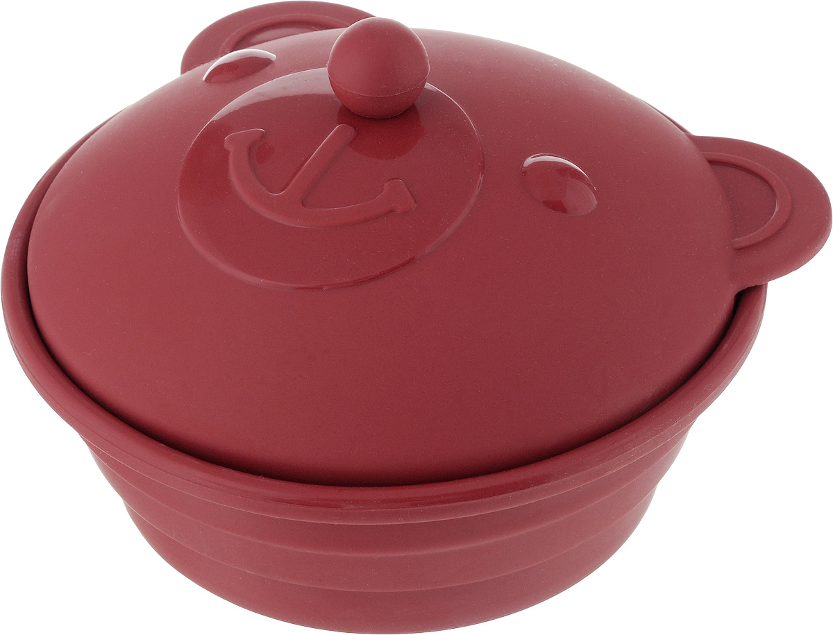 Форма для приготовления Oursson Медведь, силиконовая, 16 х 16 х 5,5 смBW1650RS/RR Форма для приготовления Oursson Медведь, силиконовая, 16 х 16 х 5,5 смBW1650RS/RRФорма для приготовления Oursson Медведь изготовлена из силикона и имеет силиконовую крышку в виде забавной мордашки медведя. Идеально подойдет для приготовления мяса, рыбы, овощей и десертов без добавления масла. Конструкция формы уникальная, она имеет вставку на дне, с помощью которой можно готовить пищу на пару в собственному соку, при этом сохраняет все ароматы и становится мягкой за короткое время приготовления. Силиконовую форму можно использовать в духовке, микроволновой печи и холодильнике, мыть в посудомоечной машине. Температура использования от -20°С до +220°С. Силиконовая кастрюлька компактно складывается и экономит место на кухне. В комплект входит книга рецептов, по которым вы можете готовить вкусные и полезные блюда для всей семьи.Диаметр кастрюльки (по верхнему краю): 16 см. Высота стенки (без учета крышки): 5,5 см. Диаметр вставки (пароварки): 11,5 см.
