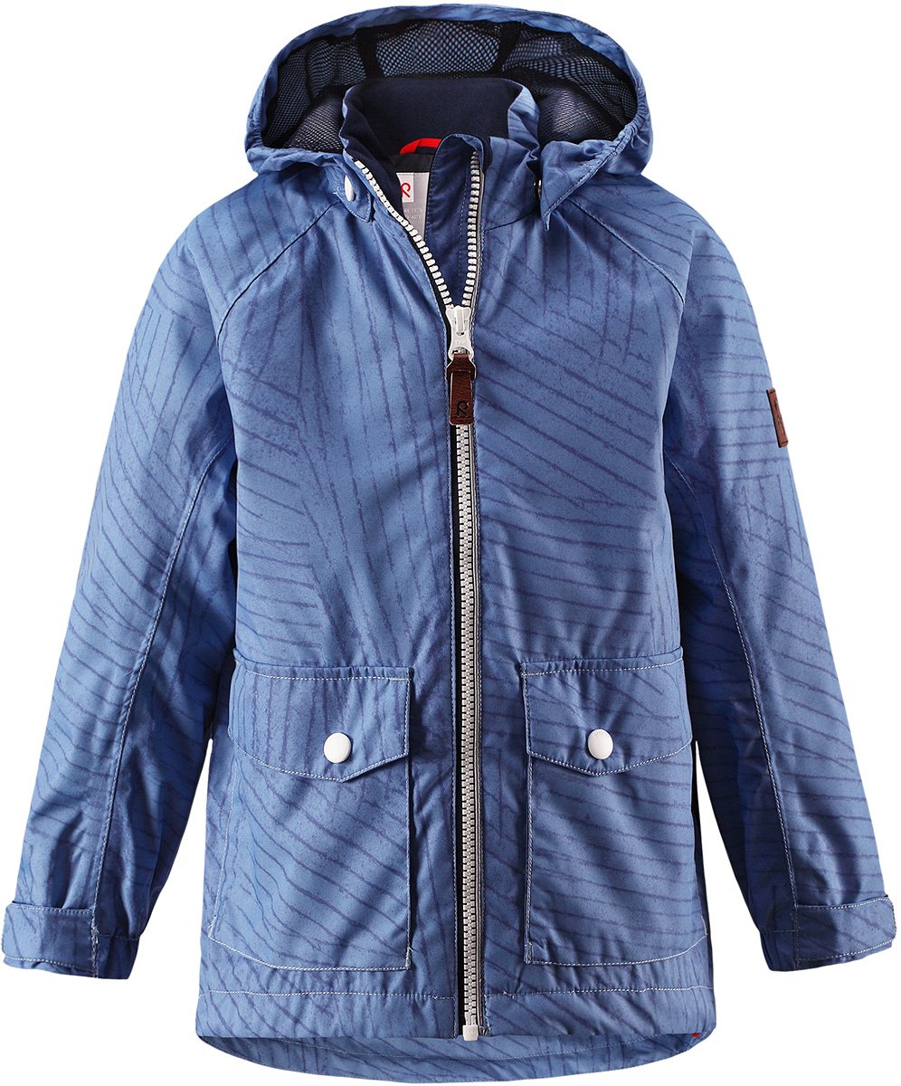 Куртка детская Reima Knot, цвет: синий. 5214857. Размер 1165214857 Куртка детская Reima Knot, цвет: синий. 5214857. Размер 1165214857Куртка Reima исполнена из высокотехнологичной ткани не пропускающей влагу, но не препятствующей циркуляции воздуха. Мембранная ткань пропускает влагу наружу когда ребенок потеет, но не позволяет ей проникнуть внутрь, что отлично при активных играх.
