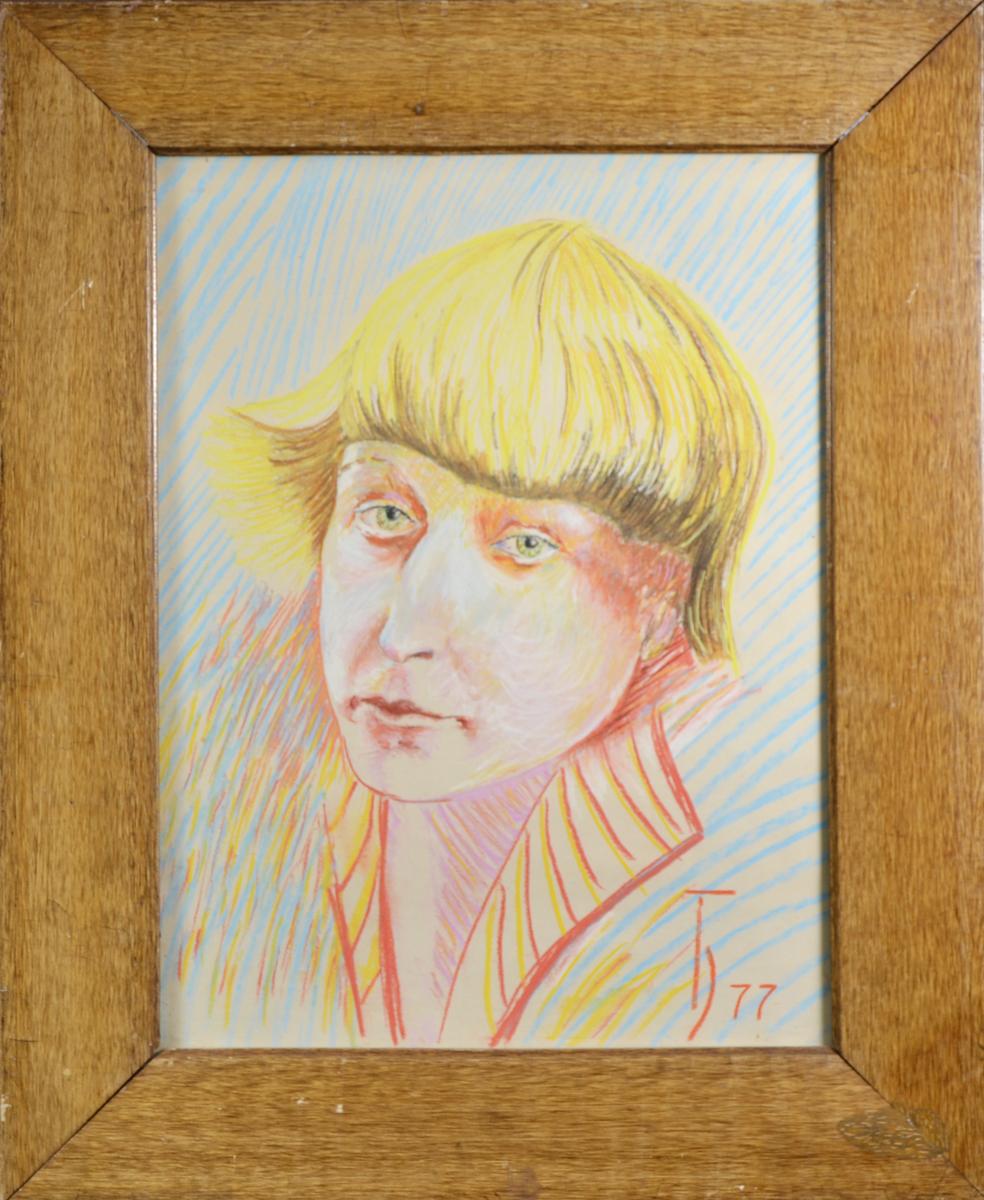 Портрет Марины Цветаевой. Пастель. СССР, 1977 год
